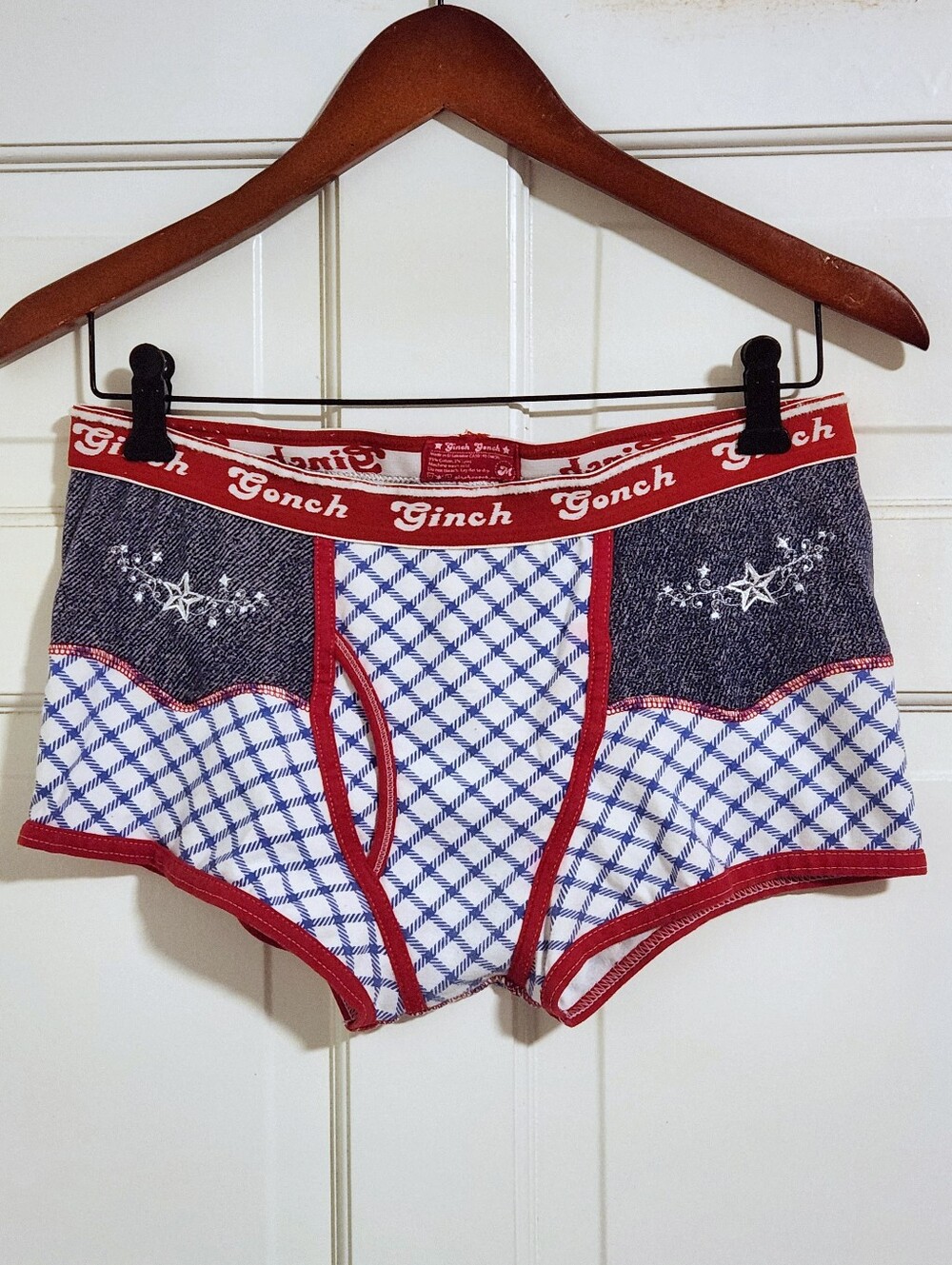 🤠Ginch Gonch🤠 - Red/White/Blue Cowboy Western Star Sport Trunk